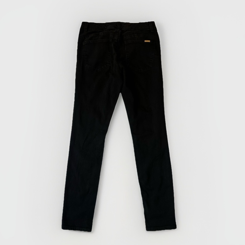 Cache Black Skinny Jeans Gold Button Classic Denim Women’s Size 6 - Picture 3 of 10